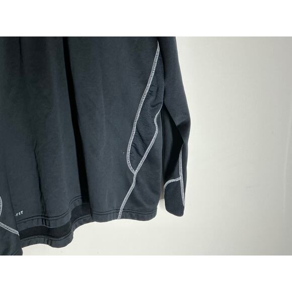 Nike Men's Therma-Fit Black Up Long Sleeve Ne Tasks Sweatshirt size XXL - Picture 3 of 9